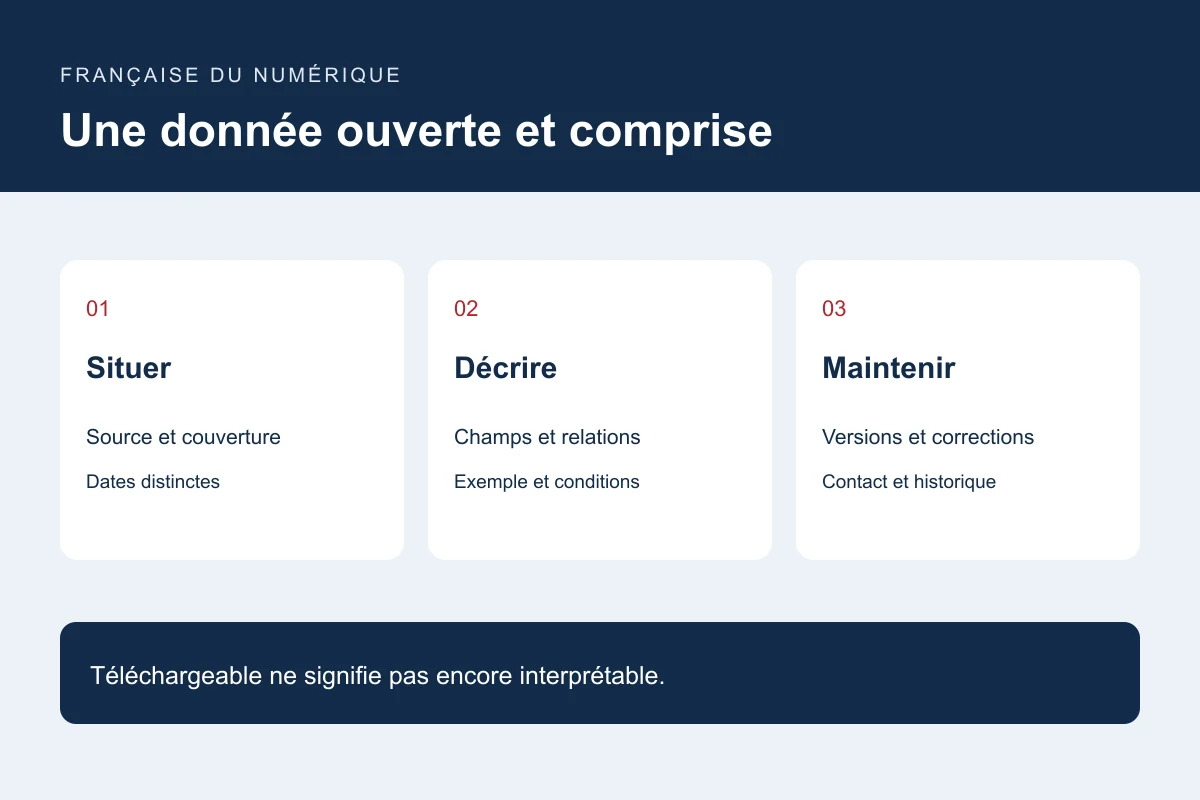 Une donnée ouverte et comprise