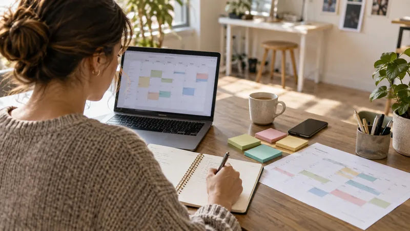 Illustration: planning and tracking website content updates