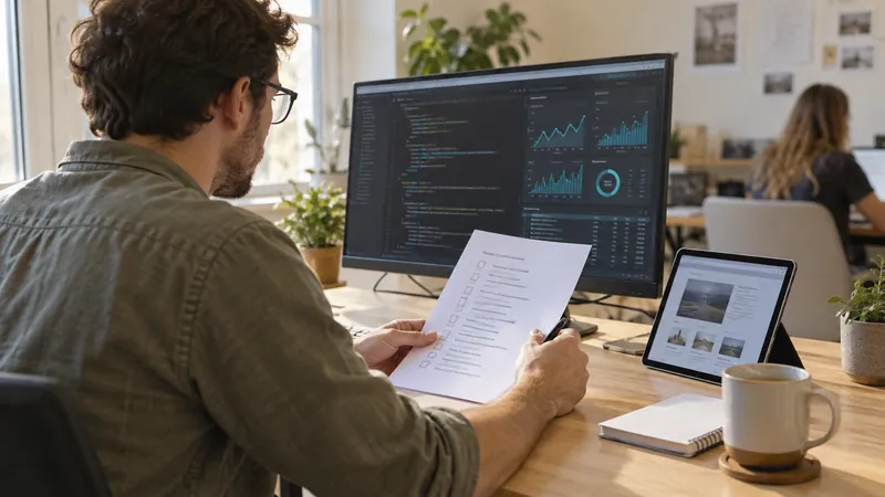 Illustration: checking website code and technical behaviour