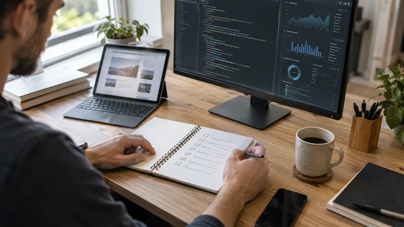 Illustration: checking website code and technical behaviour