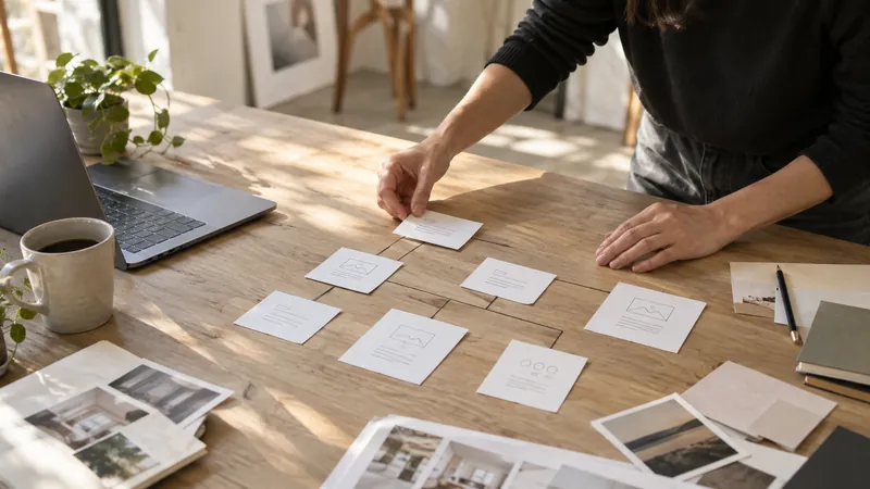 Illustration: organising website pages and their relationships