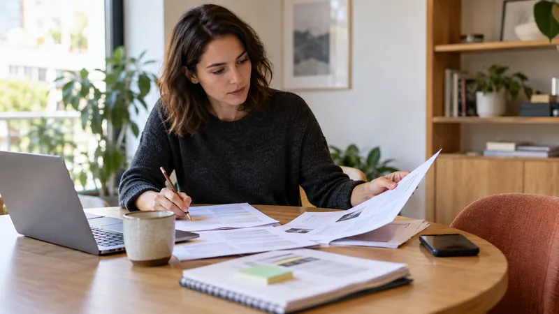 Illustrazione: correzione di bozze e organizzazione di contenuti per un sito web