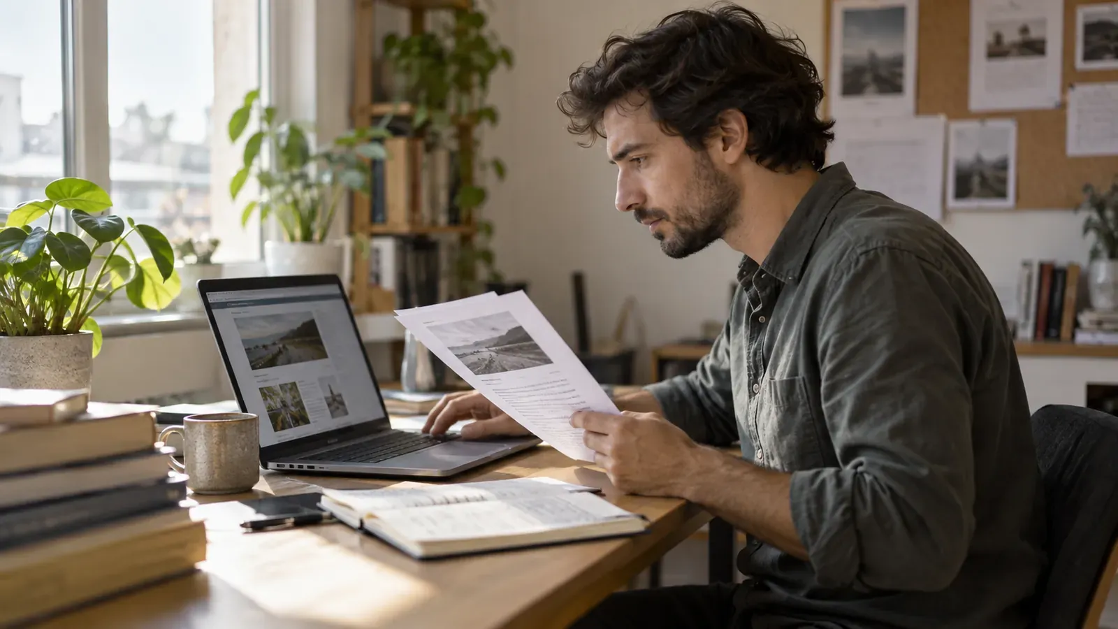 Illustration: reviewing source documents for practical website guidance