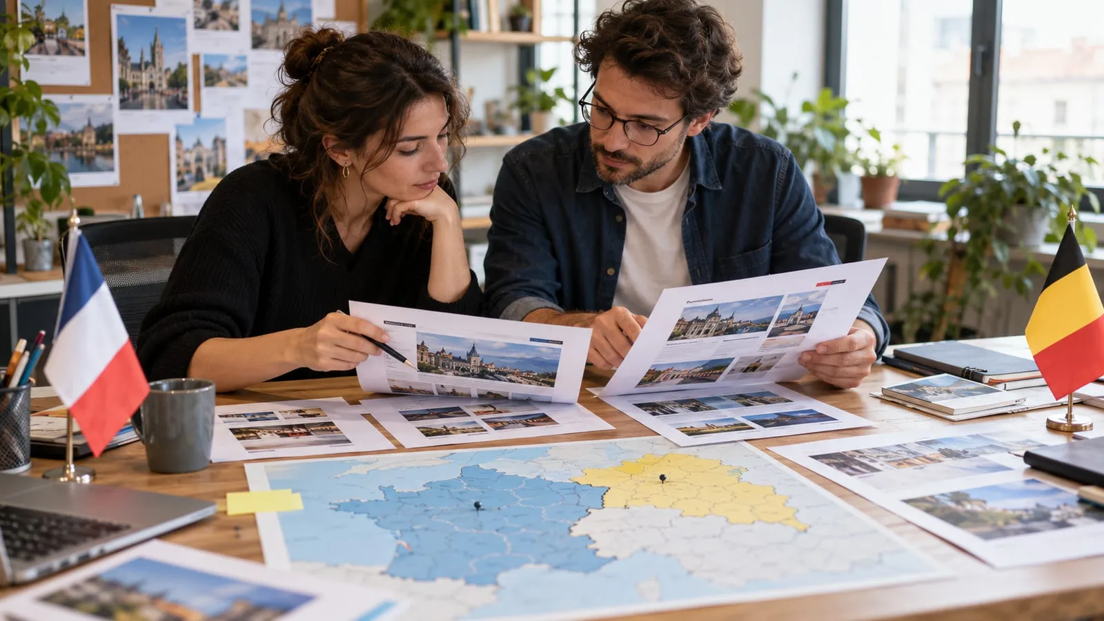 Ilustración IA: Corrección de versiones localizadas con puntos de referencia territoriales.