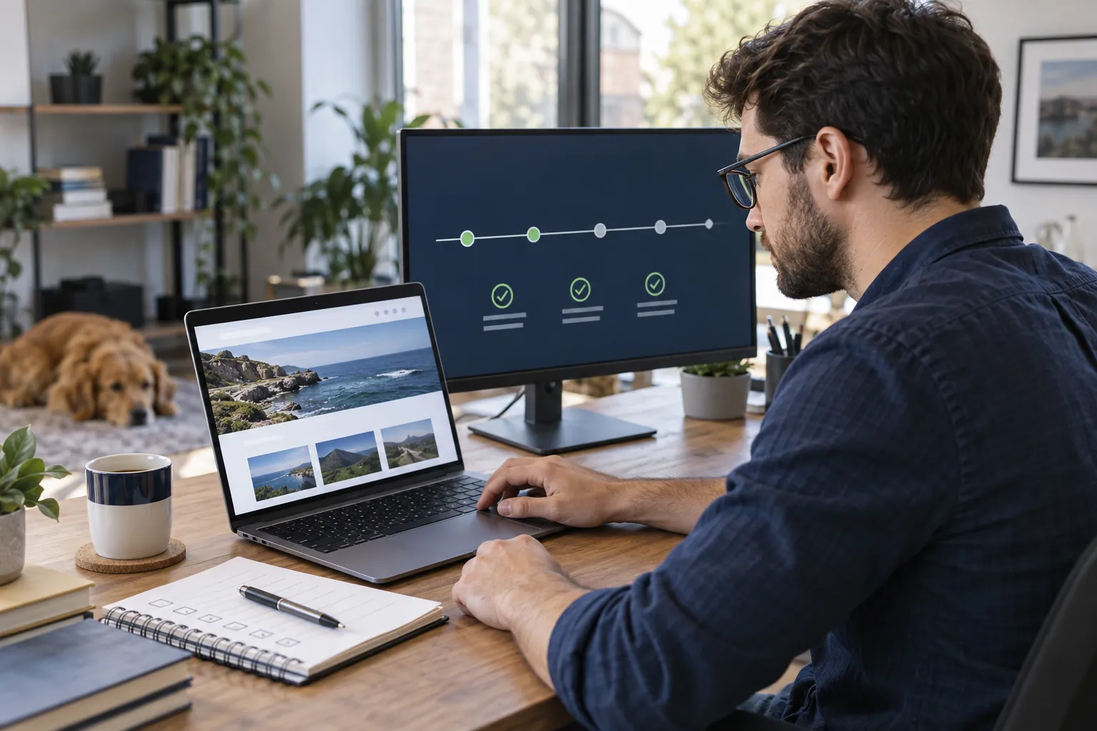 Checking website backups and operational state