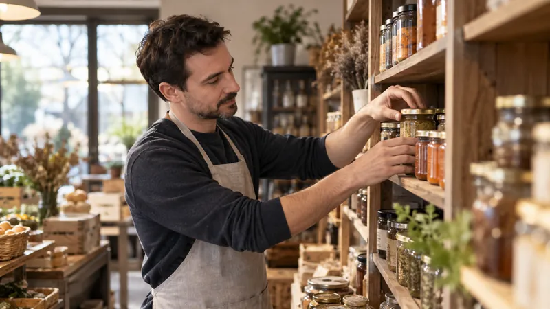 Abbildung: Präsentation von Produkten in einem Feinkost