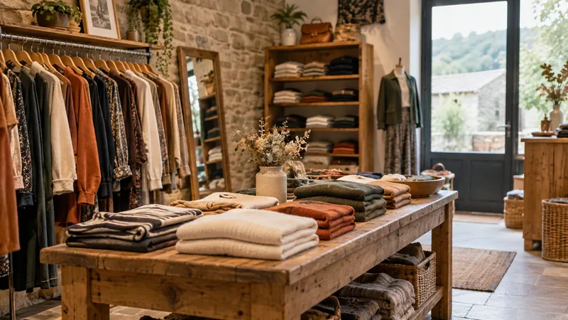 Illustrazione: spazio di presentazione per un negozio di abbigliamento
