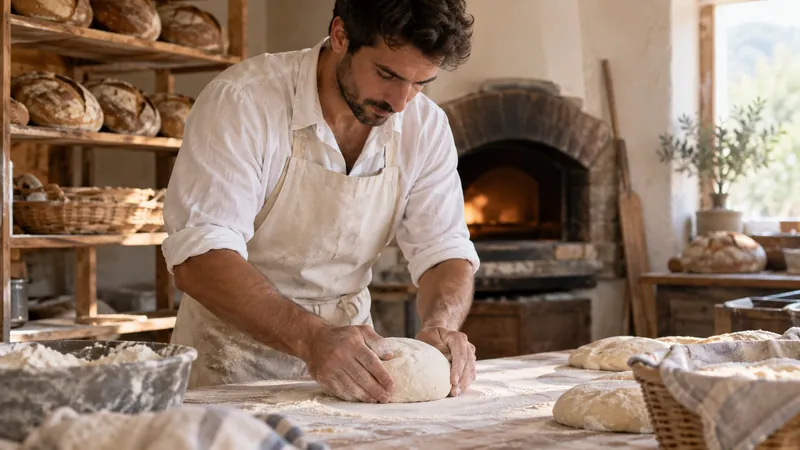 Abbildung: Brotformen in einer Bäckerei