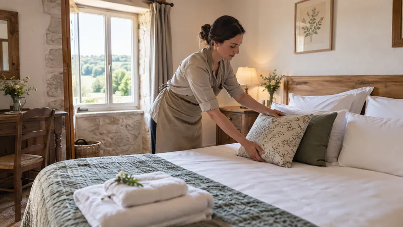 Kuva: Hotellihuone valmiina oleskelua varten
