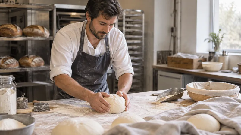 Abbildung: Brotformen in einer Bäckerei
