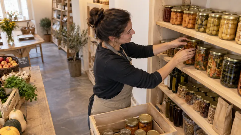 Abbildung: Präsentation von Produkten in einem Feinkost
