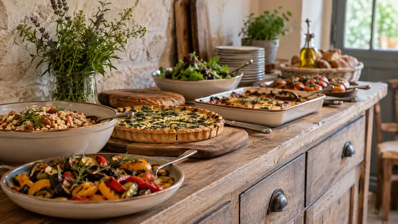 Abbildung: Buffet für einen Catering-Service vorbereitet