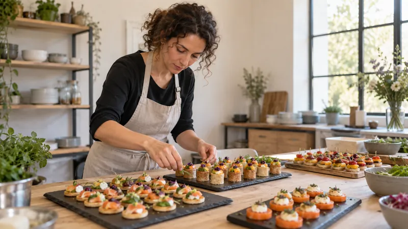 Ilustración: Preparación de bandejas por catering