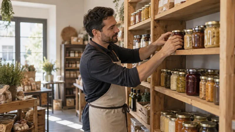 Abbildung: Präsentation von Produkten in einem Feinkost