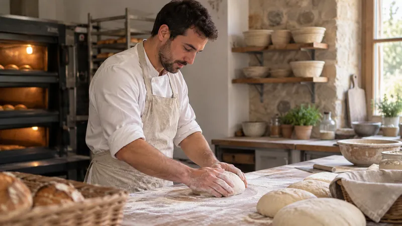 Abbildung: Brotformen in einer Bäckerei