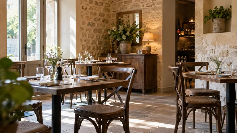 Illustration: Restaurant room ready to welcome visitors