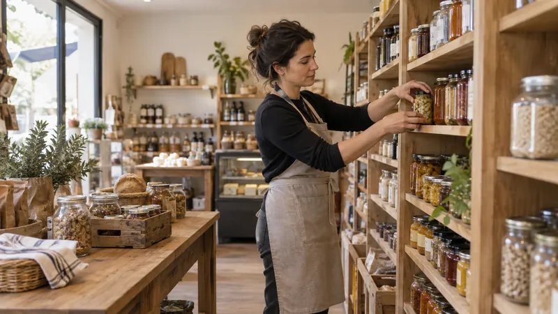 Abbildung: Präsentation von Produkten in einem Feinkost