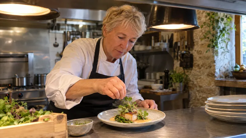 Abbildung: Zubereitung eines Gerichts in einer Restaurantküche