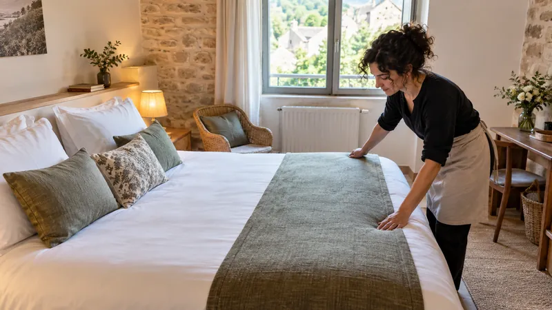 Kuva: Hotellihuone valmiina oleskelua varten