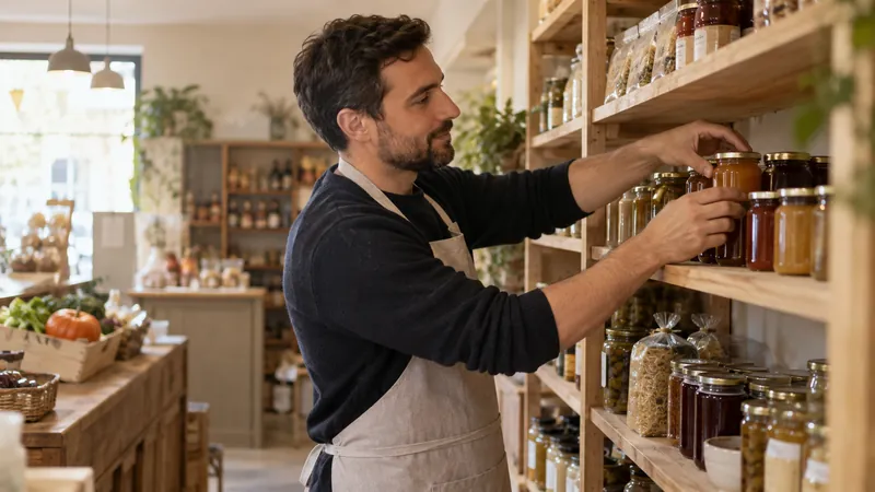 Abbildung: Präsentation von Produkten in einem Feinkost