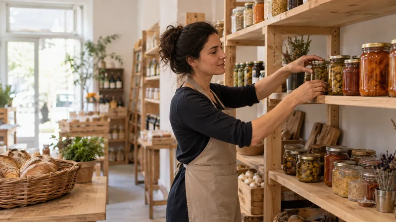 Abbildung: Präsentation von Produkten in einem Feinkost