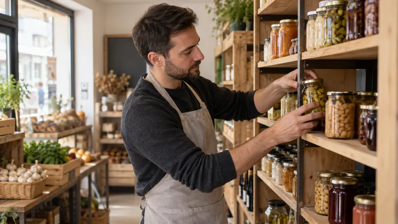 Abbildung: Präsentation von Produkten in einem Feinkost