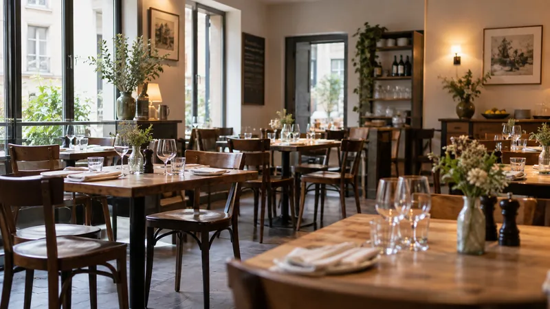 Illustration: Restaurant room ready to welcome visitors