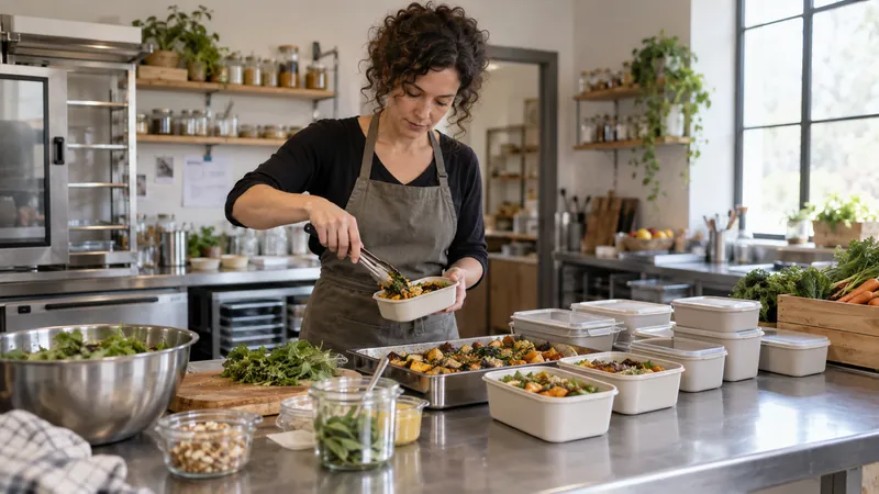 Kuva: Aterioiden valmistus catering-palveluun
