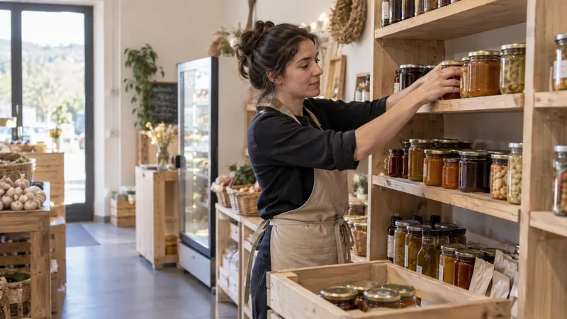 Abbildung: Präsentation von Produkten in einem Feinkost