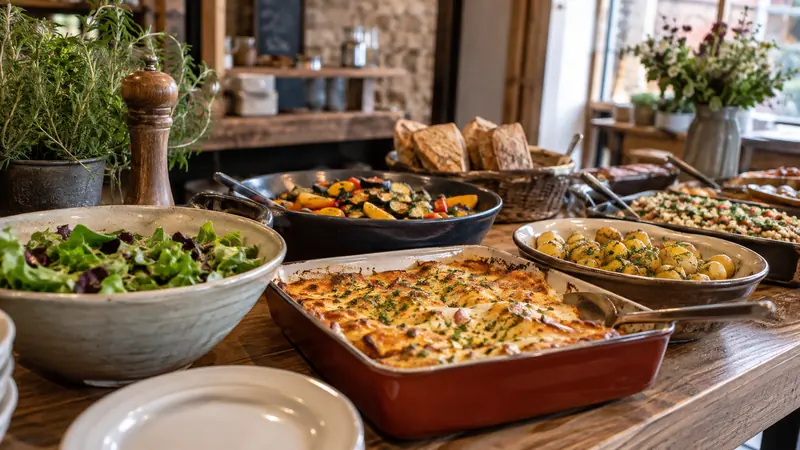 Abbildung: Buffet für einen Catering-Service vorbereitet