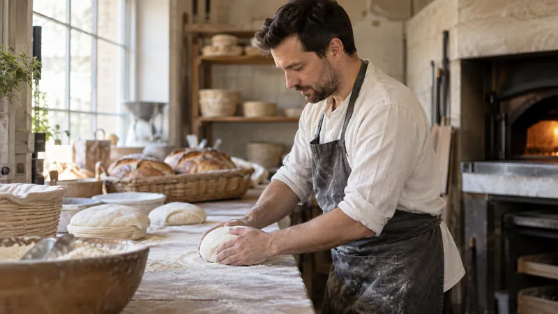 Abbildung: Brotformen in einer Bäckerei