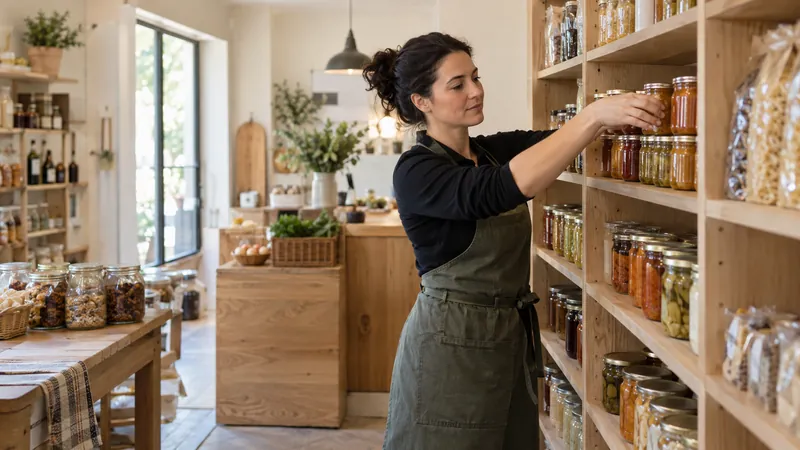 Abbildung: Präsentation von Produkten in einem Feinkost