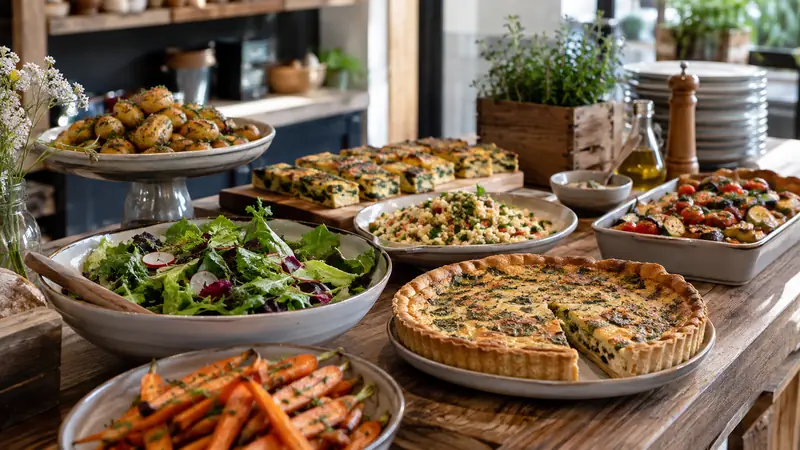 Abbildung: Buffet für einen Catering-Service vorbereitet