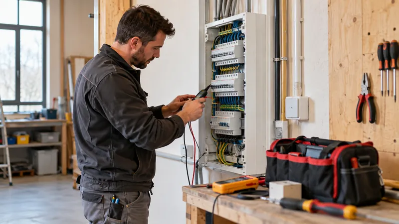 Abbildung: Steuerung einer Elektroinstallation