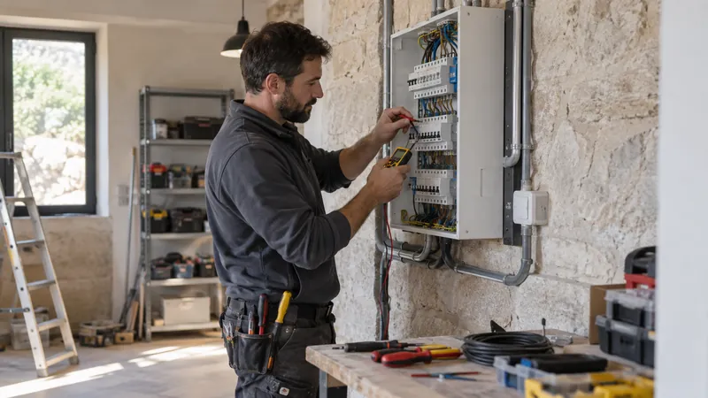 Abbildung: Steuerung einer Elektroinstallation
