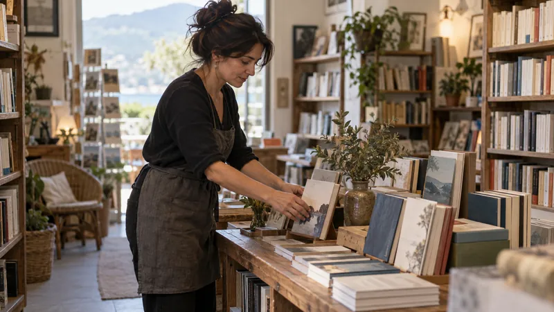 Abbildung: Präsentation von Büchern in einer Buchhandlung