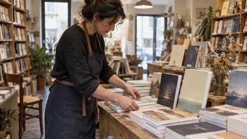 Illustrazione: Presentazione di libri in una libreria