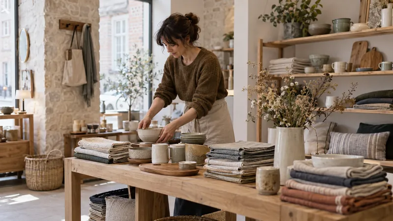 Illustration: Presentation of objects in a concept store