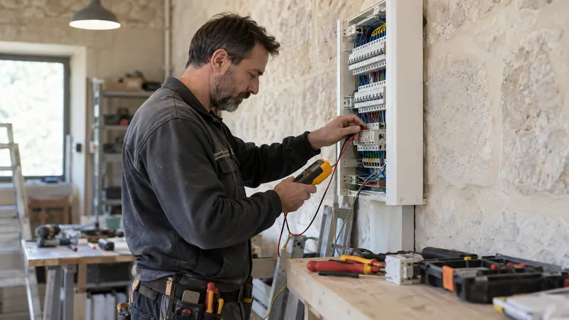 Illustration: Control of an electrical installation
