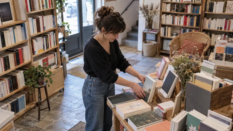 Illustrazione: Presentazione di libri in una libreria