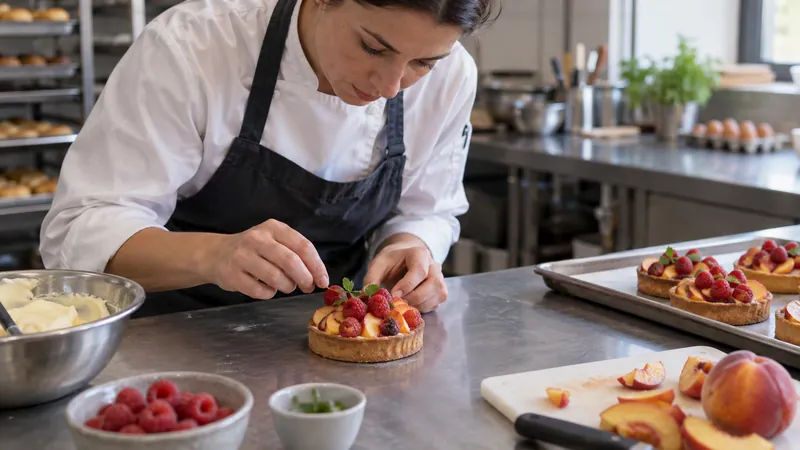 Illustrazione: preparazione di pasticcini in laboratorio