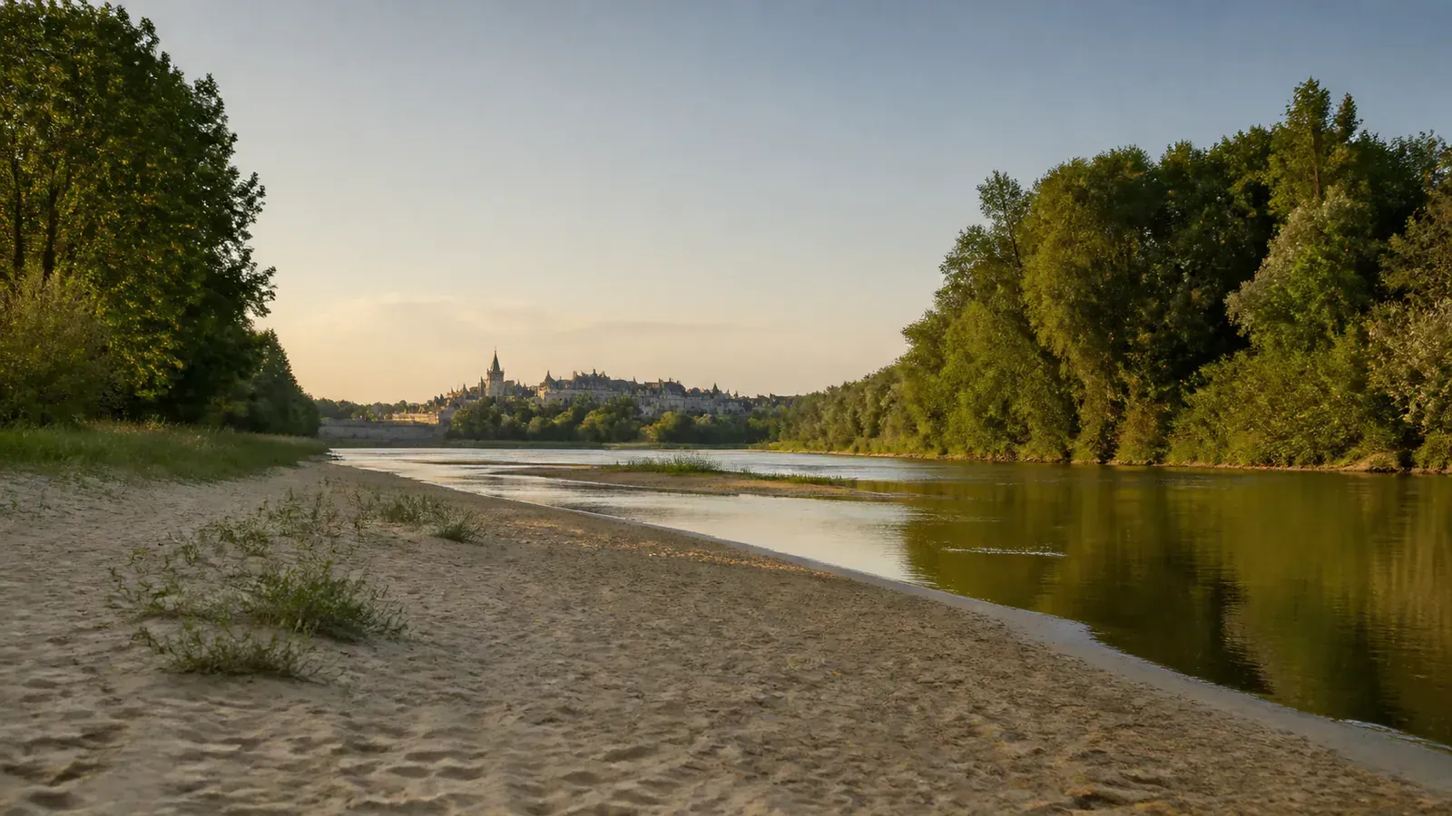 Paisagem evocativa do Departamento de Loiret e sua região