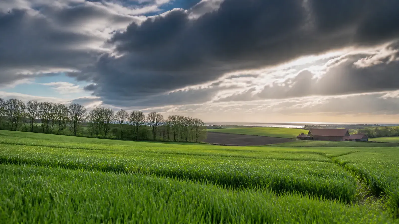 Evokative Landschaft der Abteilung Pas-de-Calais und ihrer Region