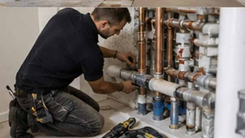 Illustratie van de activiteit Loodgieter verwarmingsmonteur