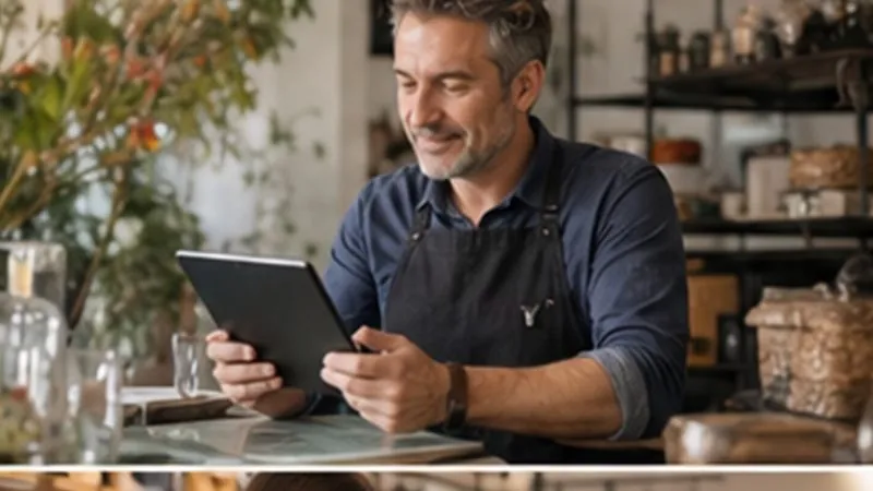 Artisan consultant le site internet de son activité locale