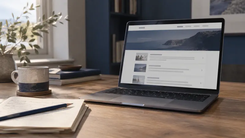 Illustratie van het werken aan een webproject