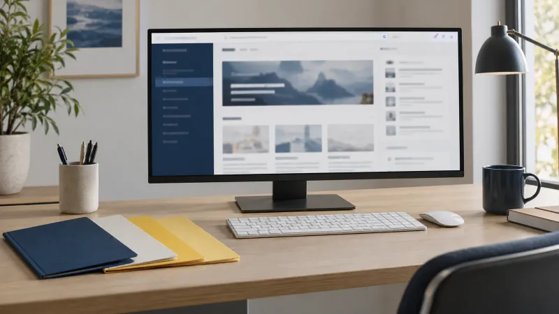 Illustratie van het werken aan een webproject