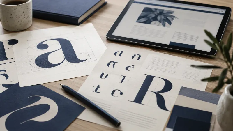 Illustratie — Kies en test weblettertypen in verschillende talen