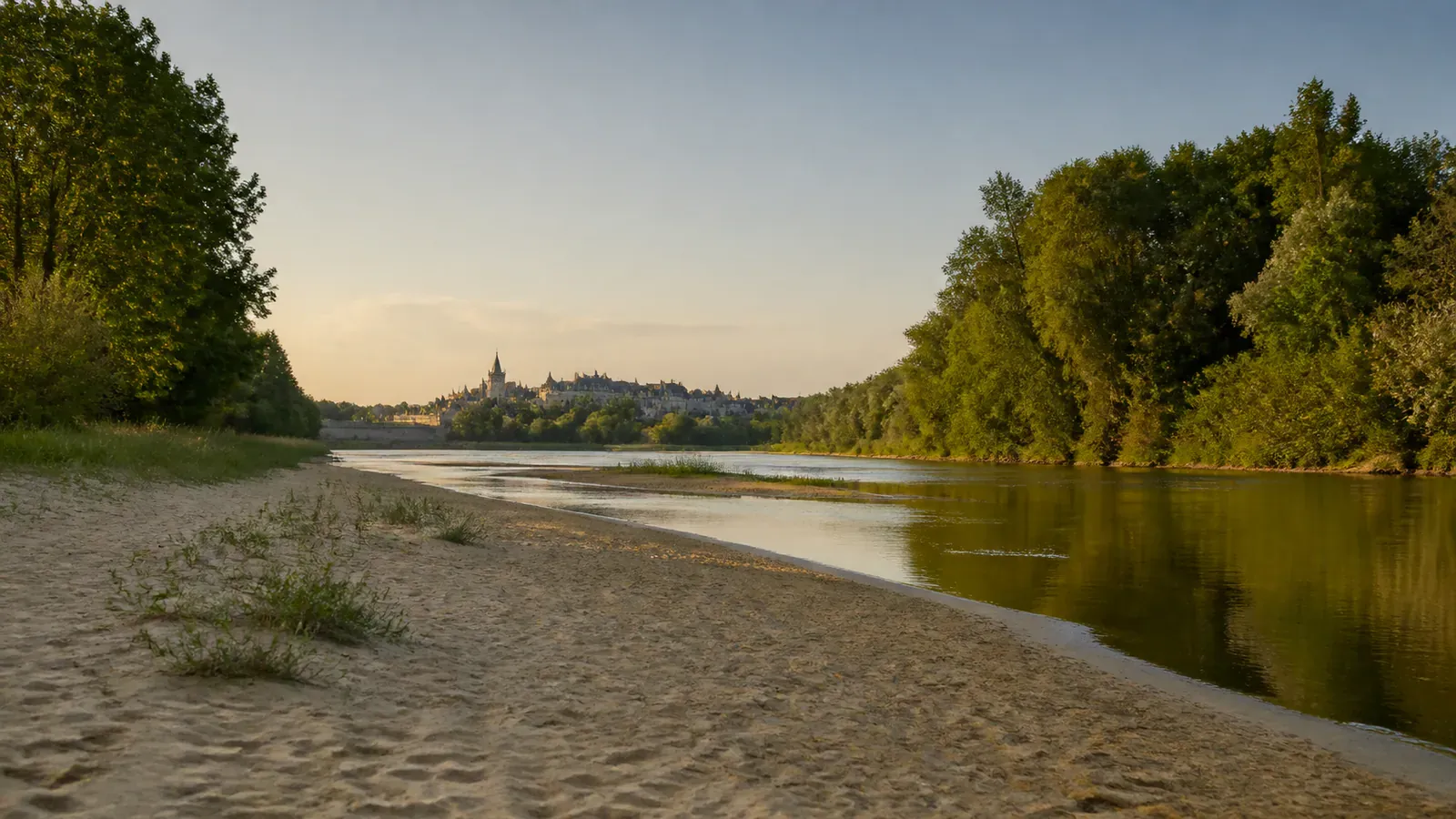 Paysage évocateur du département Indre-et-Loire et de sa région