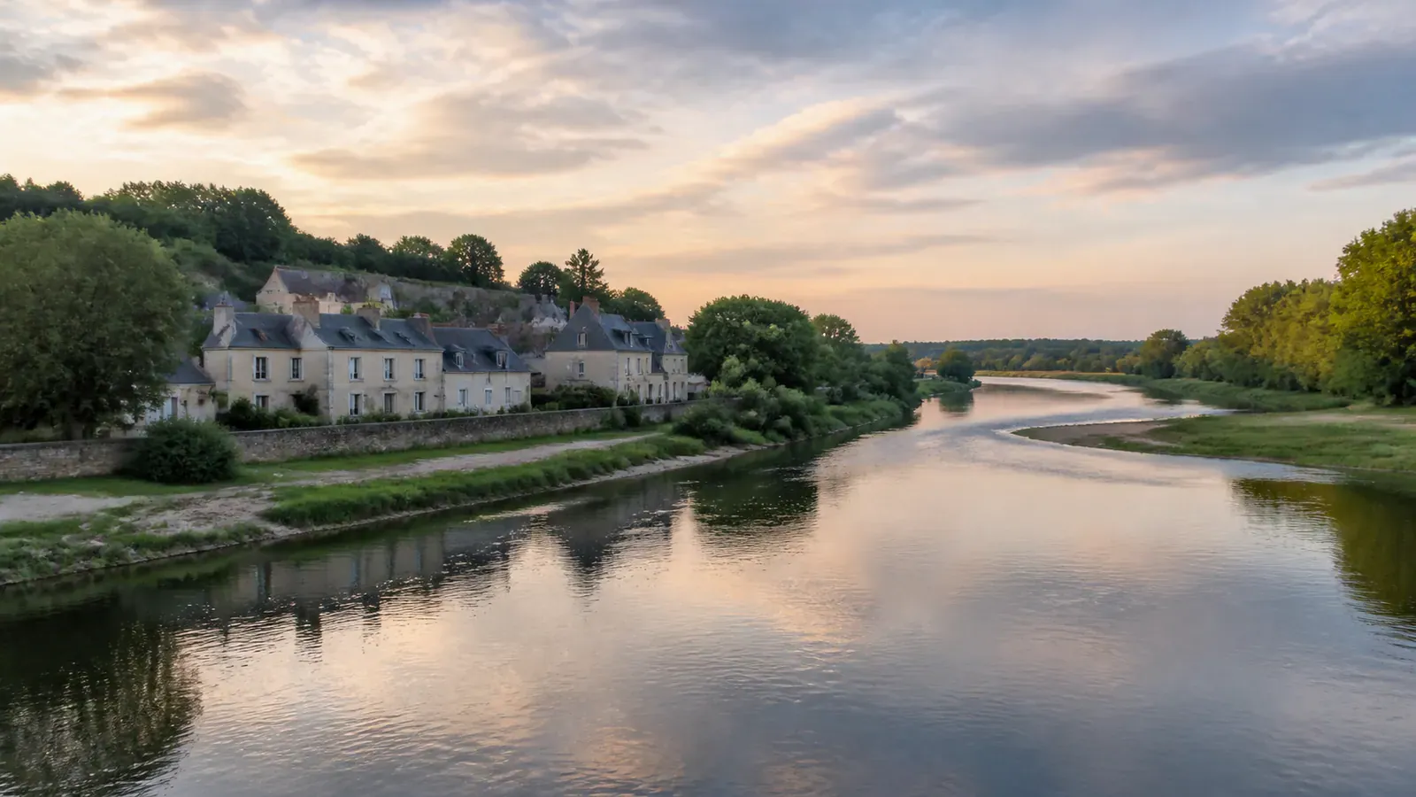Paysage évocateur du département Sarthe et de sa région